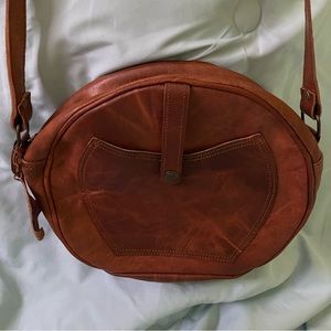 Leather crossbody purse